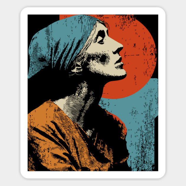 Virginia Woolf Modernist Author | Feminist Literature Gift Magnet by TuncGK