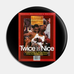 Hakeem Olajuwon & Clyde Drexler 1995 Pin