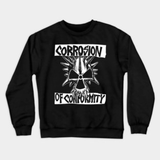 Corrosion of Conformity Skull Radiation Punk Metal Logo Crewneck Sweatshirt