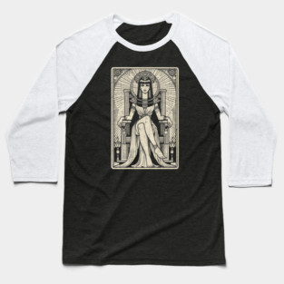 The High Priestess Tarot Card and Symbol of Intuition Baseball T-Shirt