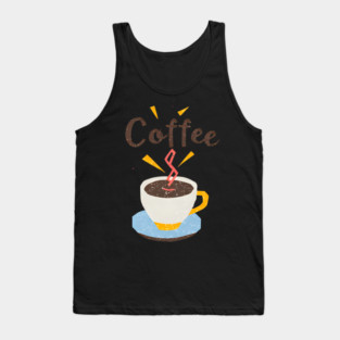 Coffee Writing Motivation Tank Top