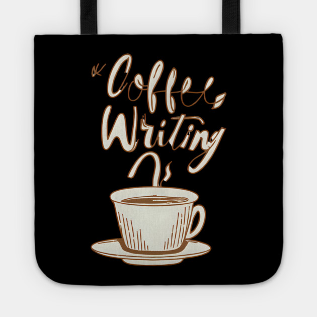 Vintage Coffee Writing Motivation Tote by SR8891