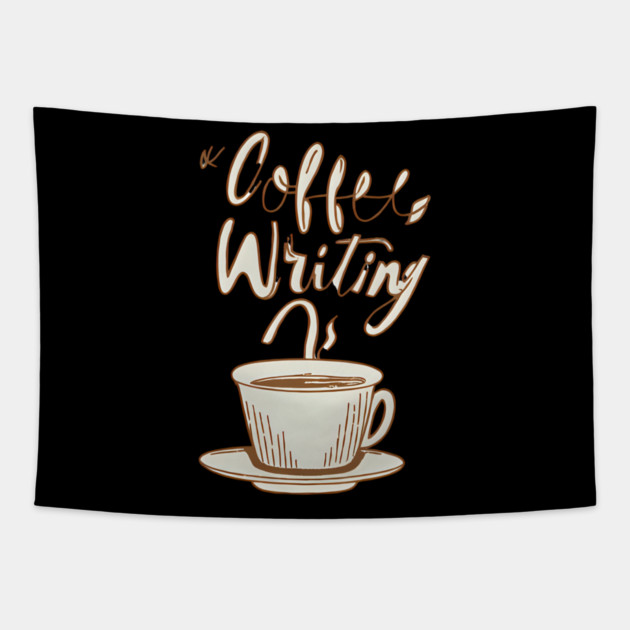 Vintage Coffee Writing Motivation Tapestry by SR8891