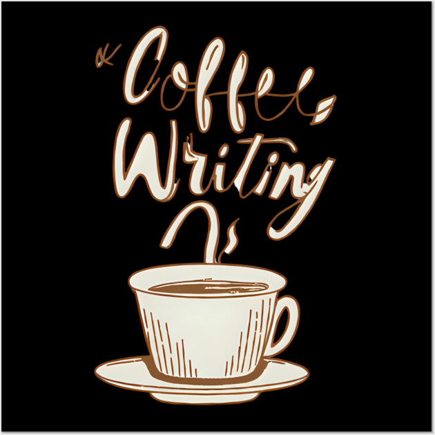 Vintage Coffee Writing Motivation Wall Art by SR8891