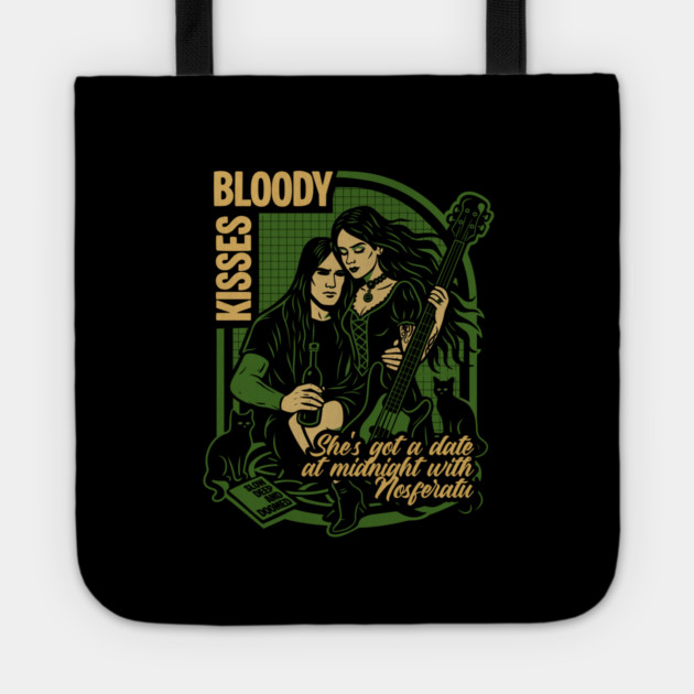 BLOODY KISSES Tote by artslaves