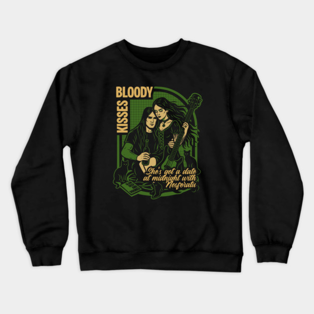 BLOODY KISSES Crewneck Sweatshirt by artslaves