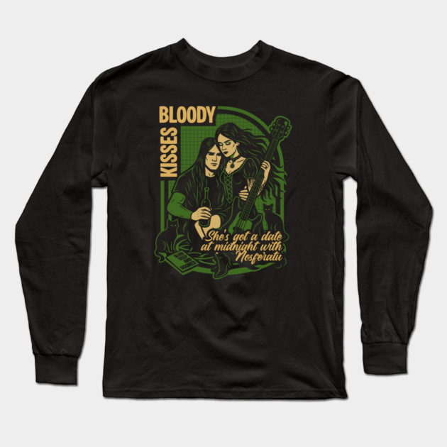 BLOODY KISSES Long Sleeve T-Shirt by artslaves