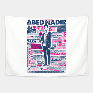 The Wise Words of Abed Nadir Tapestry