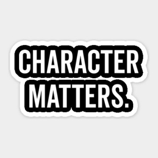 Character Matters Sticker