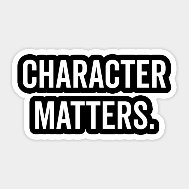 Character Matters Sticker by Frank Ring