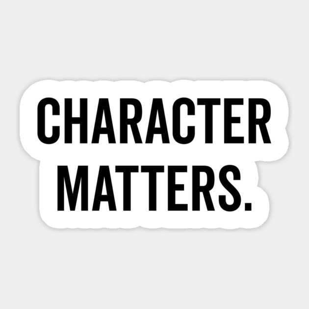 Character Matters Sticker by Frank Ring