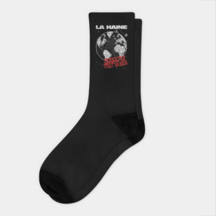 La Haine, DISTRESSED,  Vincent Cassel, Cult Classic Socks