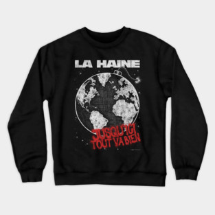La Haine, DISTRESSED,  Vincent Cassel, Cult Classic Crewneck Sweatshirt