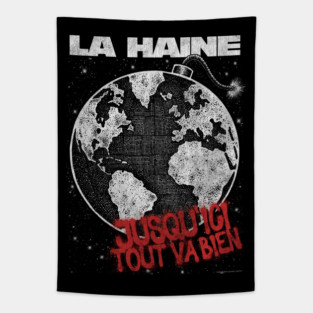 La Haine, DISTRESSED,  Vincent Cassel, Cult Classic Tapestry