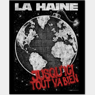 La Haine, DISTRESSED,  Vincent Cassel, Cult Classic Posters and Art