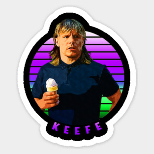 Sunset Stripes Series // Keefe Sticker