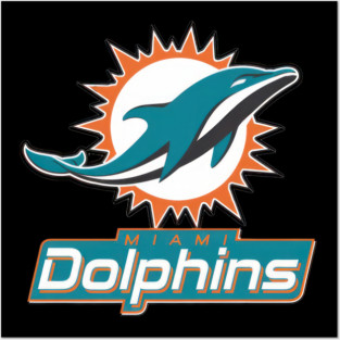 Miami Dolphins Football Dolphins - jinrodrigues001 #58 Posters and Art