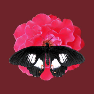 Rose and Swallowtail T-Shirt