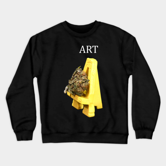 Weed as Art - Weed Design Crewneck Sweatshirt by MrGreenGenes420