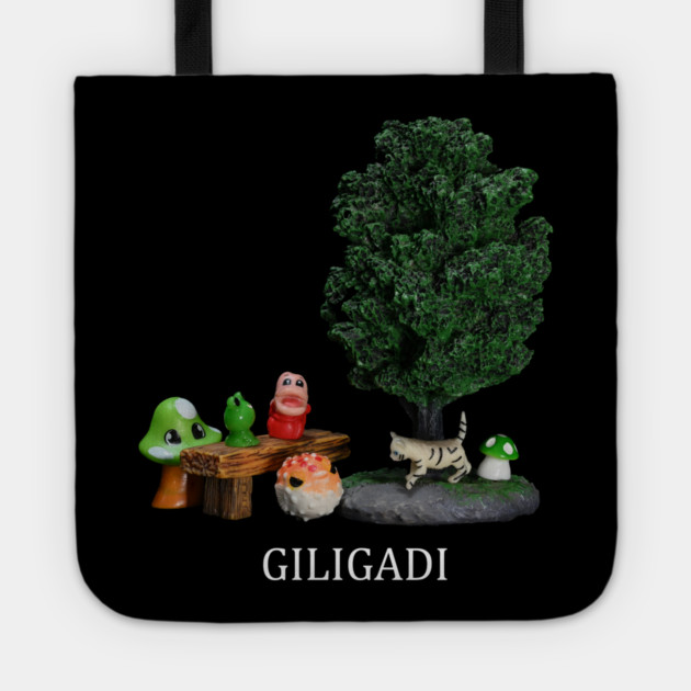 Giligadi Cute Design - Dark Shirts Tote by MrGreenGenes420