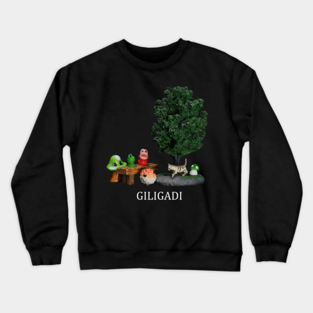 Giligadi Cute Design - Dark Shirts Crewneck Sweatshirt by MrGreenGenes420