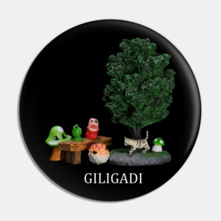 Giligadi Cute Design - Dark Shirts Pin
