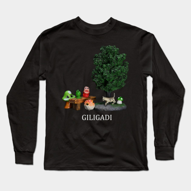 Giligadi Cute Design - Dark Shirts Long Sleeve T-Shirt by MrGreenGenes420