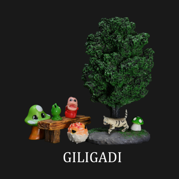 Giligadi Cute Design - Dark Shirts by MrGreenGenes420