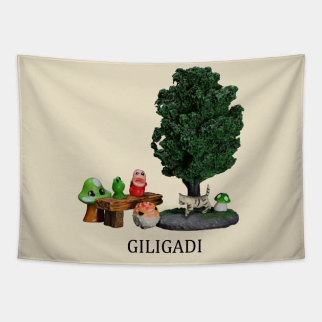Giligadi Cute Design - Light Shirts Tapestry by MrGreenGenes420