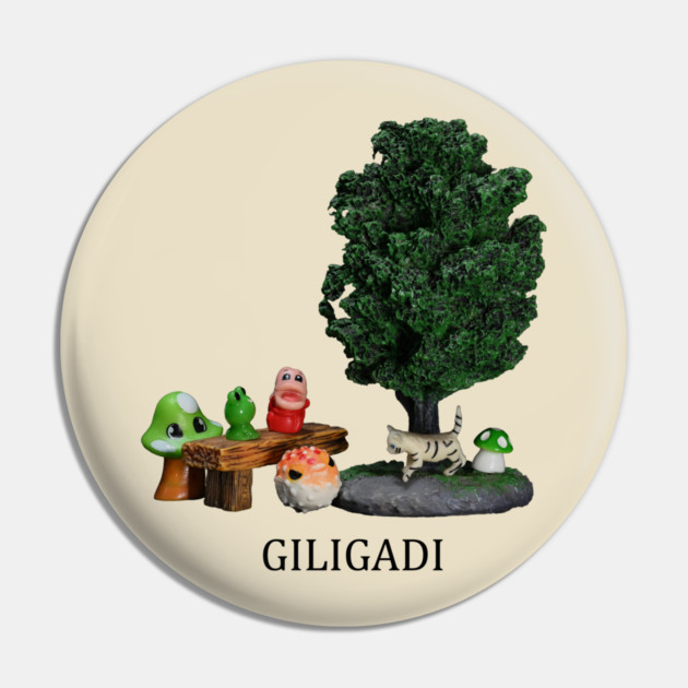 Giligadi Cute Design - Light Shirts Pin by MrGreenGenes420