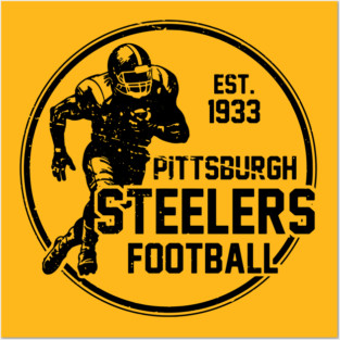 Retro Steelers Posters and Art