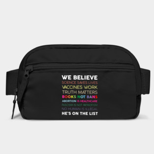 We Believe Science Saves Lives Vaccines Work Truth Matters Books Not Bans Bag