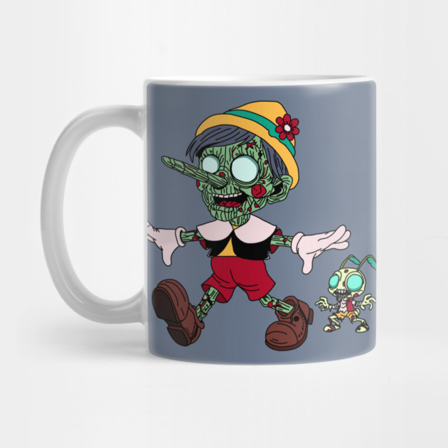 Zombie Pinocchio & Cricket by H. R. Sinclair