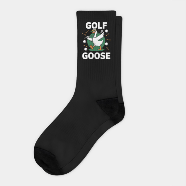 Golf Goose – Funny Animal Golf Socks by MakerMind8.2