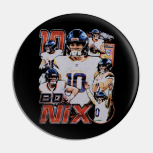 Bo Nix Card Vintage Pin