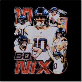 Bo Nix Card Vintage Posters and Art
