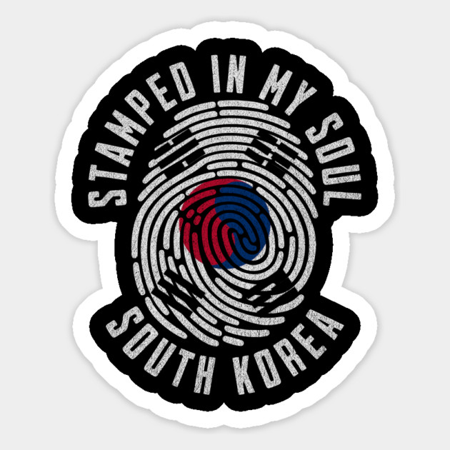 Stamped in My Soul South Korea Flag Korean Pride Magnet by Yesteeyear