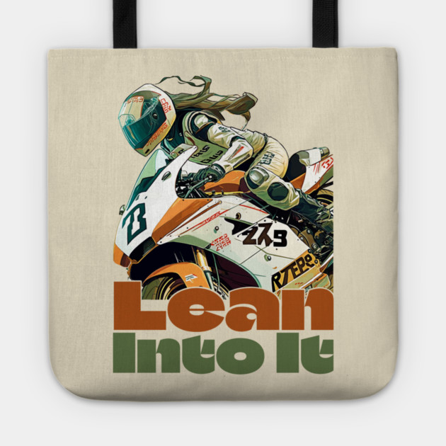 Sportbike Motorcycle girl Tote by monsalveautos