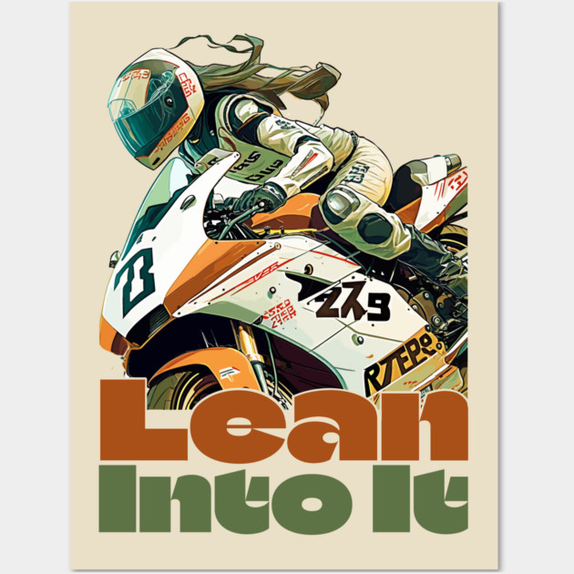 Sportbike Motorcycle girl Wall Art by monsalveautos