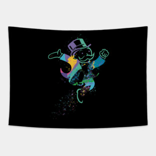 Pop Art Monopoly Man Tapestry