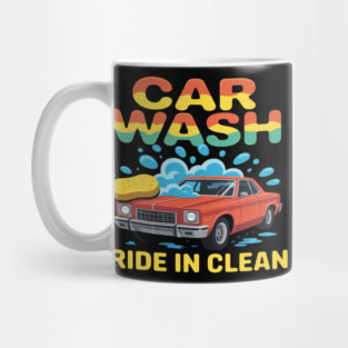 Car Wash Fundraiser Ride in Clean Water Splash Charity Event Mug