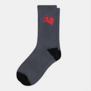 Reboot DragonAUS logo Socks