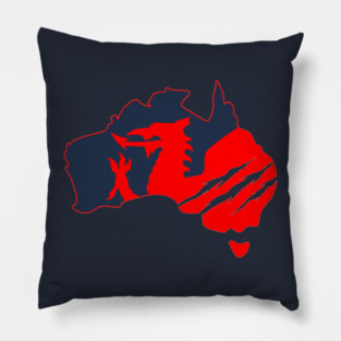 Reboot DragonAUS logo Pillow