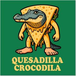 Funny Crocodile Quesadilla Meme – Italian Brainrot Meme Posters and Art