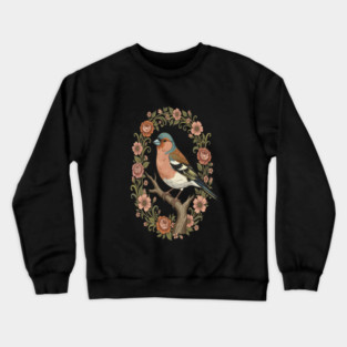 Common Chaffinch in Vintage Cottagecore Style Crewneck Sweatshirt