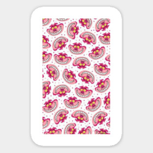 Cheshire Cat Smiling Square Sticker