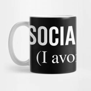 Social Vegan I Avoid Meet Mug