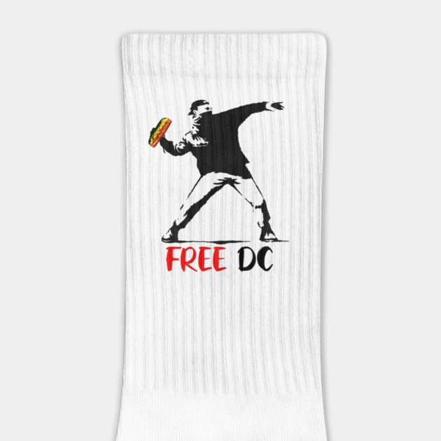 Free DC — Washington DC Sandwich Guy Stencil Protest Art Meme by ArtistTee ⭐⭐⭐⭐⭐