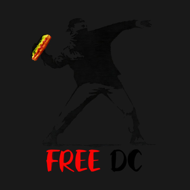 Free DC — Washington DC Sandwich Guy Stencil Protest Art Meme by ArtistTee ⭐⭐⭐⭐⭐