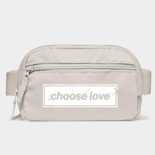 Choose Love Oasis Distressed Typography – Bold Positive Message Design White Bag